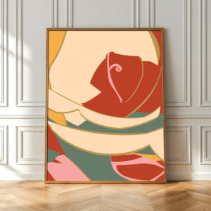 Golden Flow Patterned Wall Frame